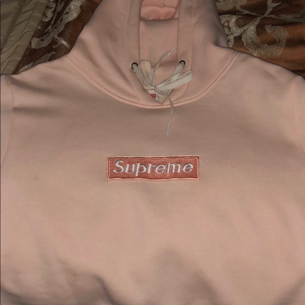 Supreme BOGO hoodie PEACH
